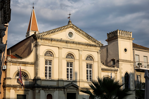 Cathedral of Saints Jacob and Christopher in Dimarchiou Square in Corfu Town, Greece.