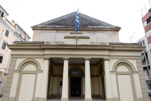 Ionian Parliament in Corfu Town, Greece.