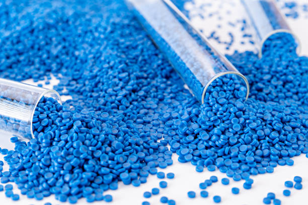 istock White plastic grain, plastic polymer granules,hand hold Polymer pellets, Raw materials for making water pipes, Plastics from petrochemicals and compound extrusion, resin from plant polyethylene. 1705806889