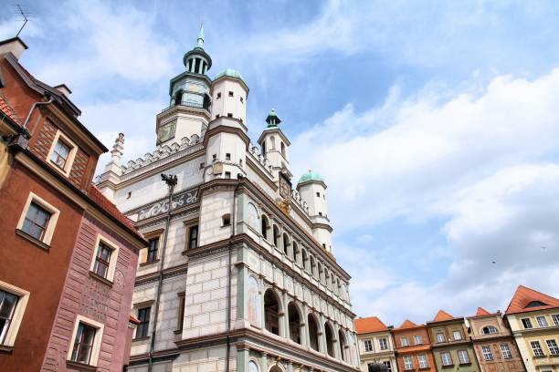 Poznan city, Poland. City Hall at the main square (Rynek).