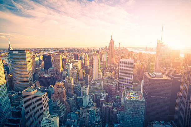 istock New York City skyline at sunset 170582794