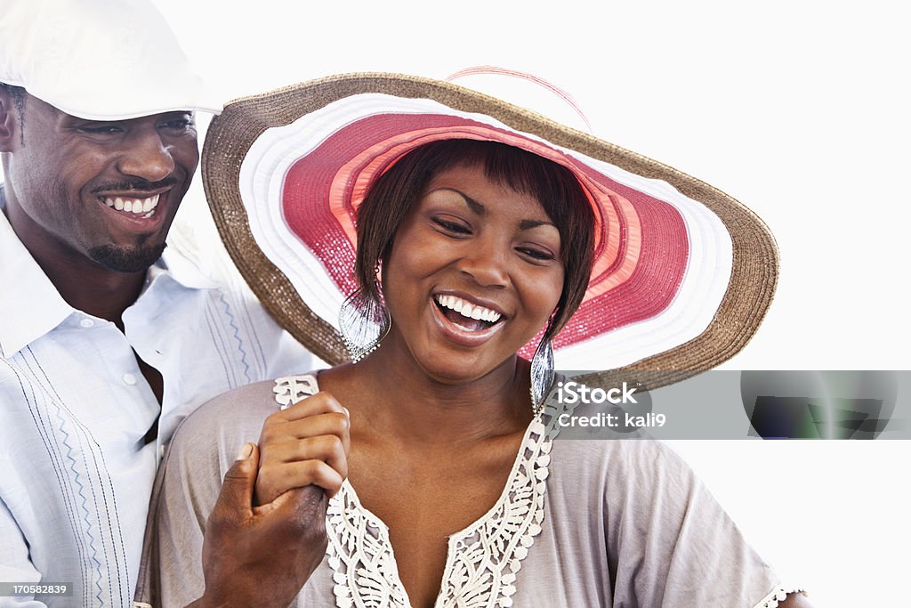 Close-up di coppia afro-americana - Foto stock royalty-free di Donne