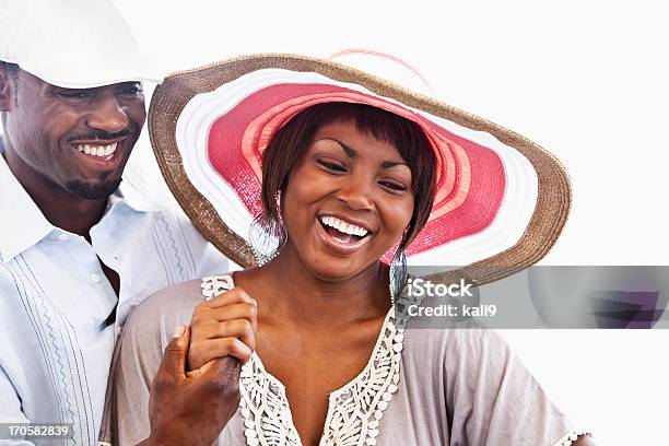 Closeup Di Coppia Afroamericana - Fotografie stock e altre immagini di Donne - Donne, Afro-americano, Cappello