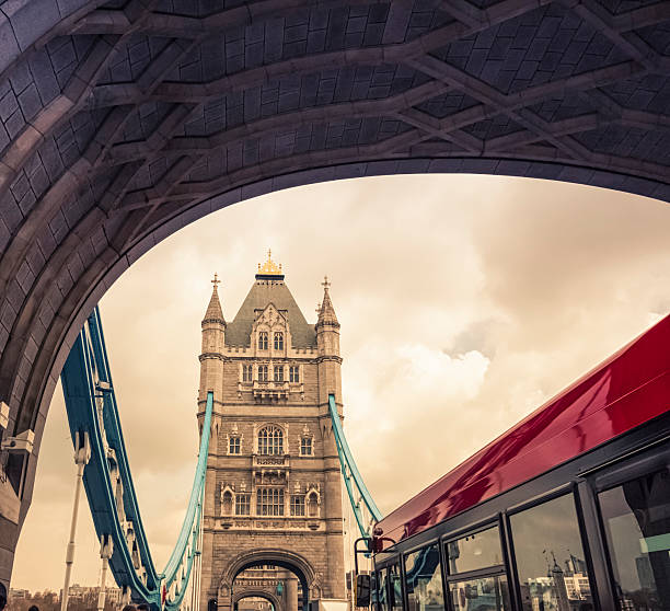istock Tower Bridge and bus London 170583071