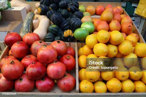 Greengrocers Shop In Jerusalem Israel Stock Photo - Download Image Now - City, Color Image, Food