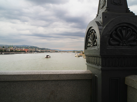 Photo of the Danube River and Budapest in Hungary.
