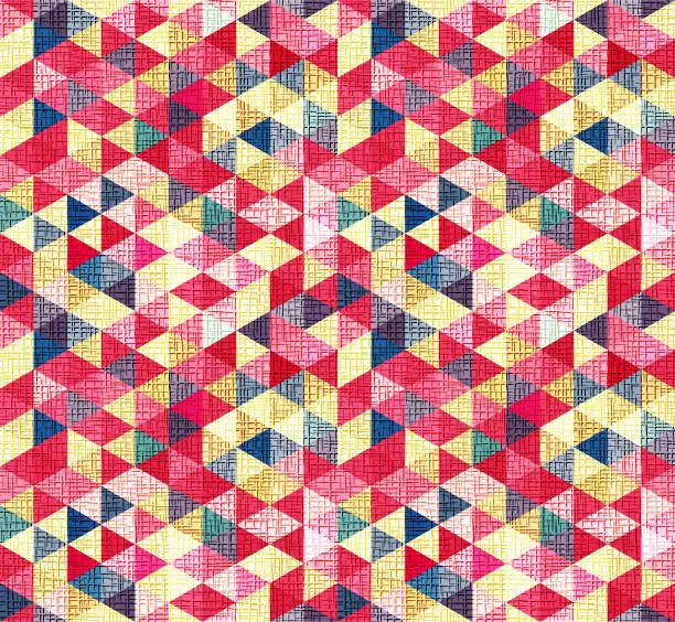 Vector illustration of seamless textured rhombic pattern