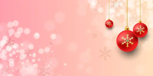 Vector illustration of Merry Christmas banner