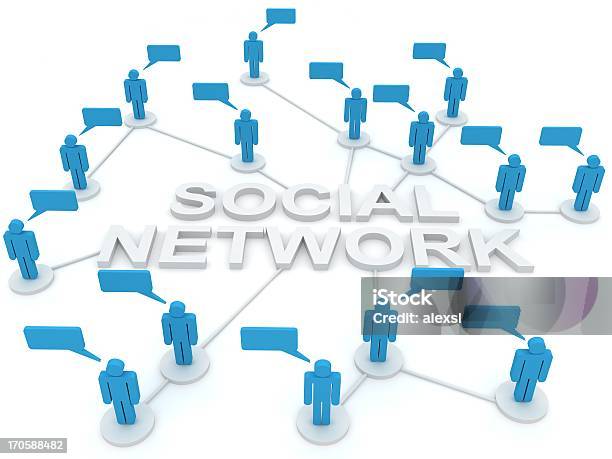 Soziales Netzwerk Stockfoto und mehr Bilder von Dreidimensional - Dreidimensional, Form, Fotografie