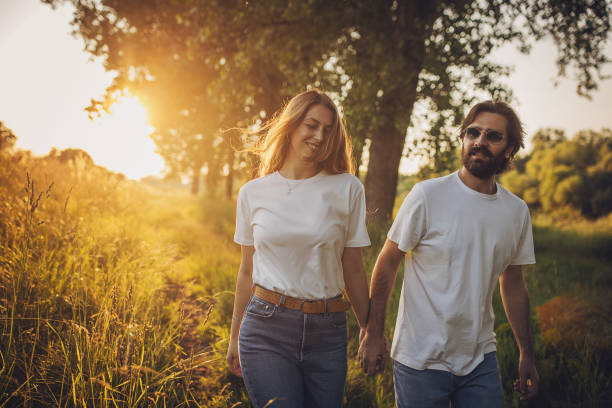 istock Happy couple taking a walk 1705906478