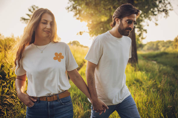 istock Couple taking a walk in nature 1705913780
