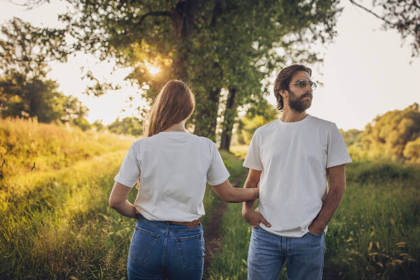 istock Modern couple in nature together 1705927205