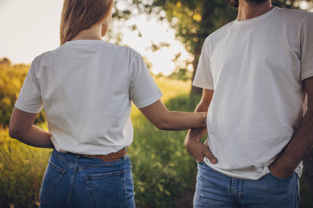 istock Modern couple in nature together 1705927725