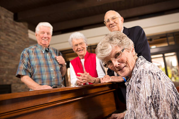 istock Senior citizen couple looking at each other 170595460