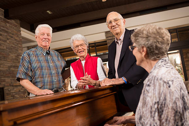 istock Senior citizen couple looking at each other 170595469