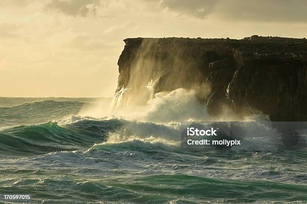 Stormy Sea Stock Photo - Download Image Now - Cliff, Sea, Storm