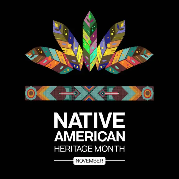 Vector illustration of Native American Heritage Month