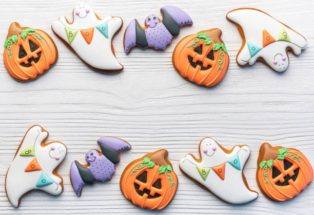 istock Multicolored Halloween  homemade cookies 1706026690