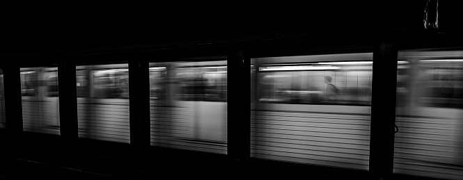 Padborg, dDenmark - April 9, 2013: Closeup to the window section of a dining car in The Orient Express.