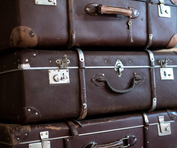 istock stack of old baggage suitcases packed before start of the trip 1706057565