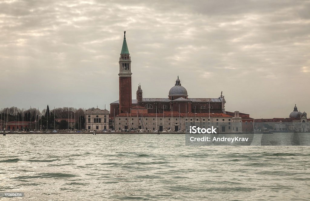 Basilica Di San Giogio Maggiore in Venedig - Lizenzfrei Abenddämmerung Stock-Foto