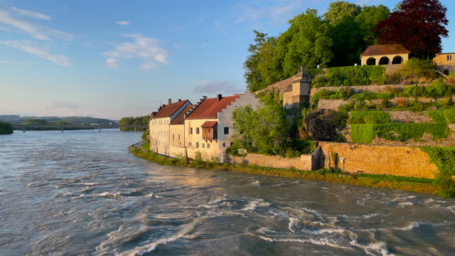 Inn river at the town of Schärding