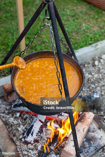 Cocina En Tetera Foto de stock y más banco de imágenes de Hoguera de Campamento - Hoguera de Campamento, Fuego, Hervidor