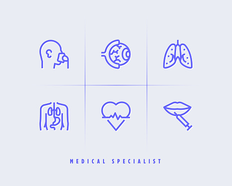 Medical specialist icons