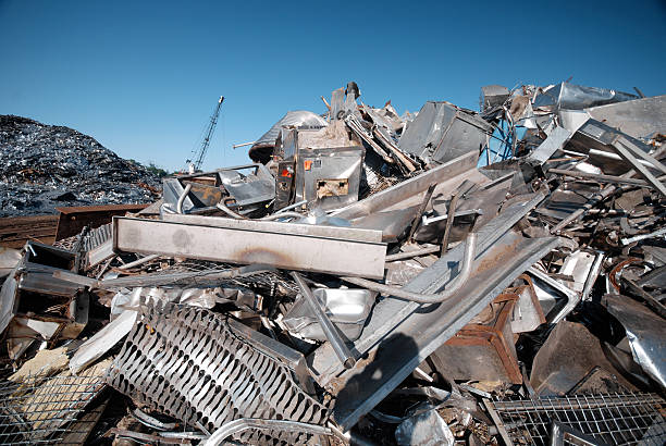 złom metalowy - scrap metal metal recycling aluminum zdjęcia i obrazy z banku zdjęć