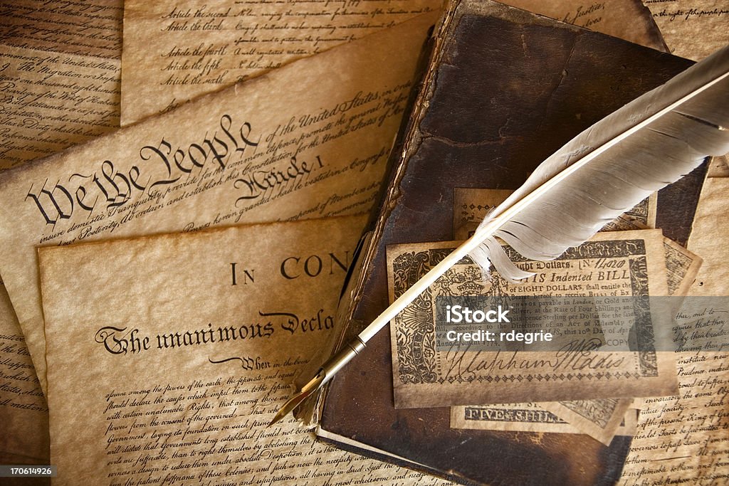 Die Constitution - Lizenzfrei Amerikanische Verfassung Stock-Foto