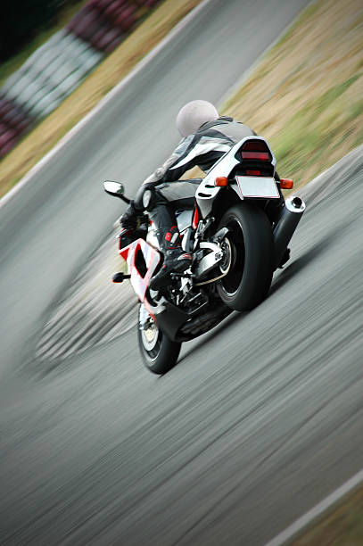 toque de alta velocidade - corrida de motos - fotografias e filmes do acervo