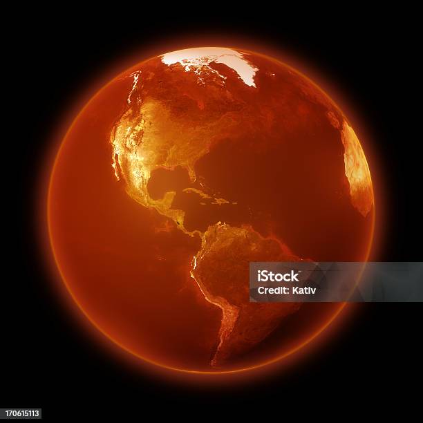 Besonderes Erde Und Die Globale Erwärmung Stockfoto und mehr Bilder von Klimawandel - Klimawandel, Bearbeitungstechnik, Dreidimensional
