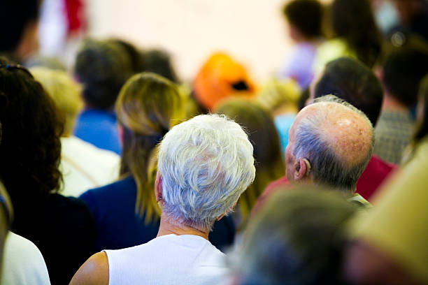 istock Senior couple in audience 170615133