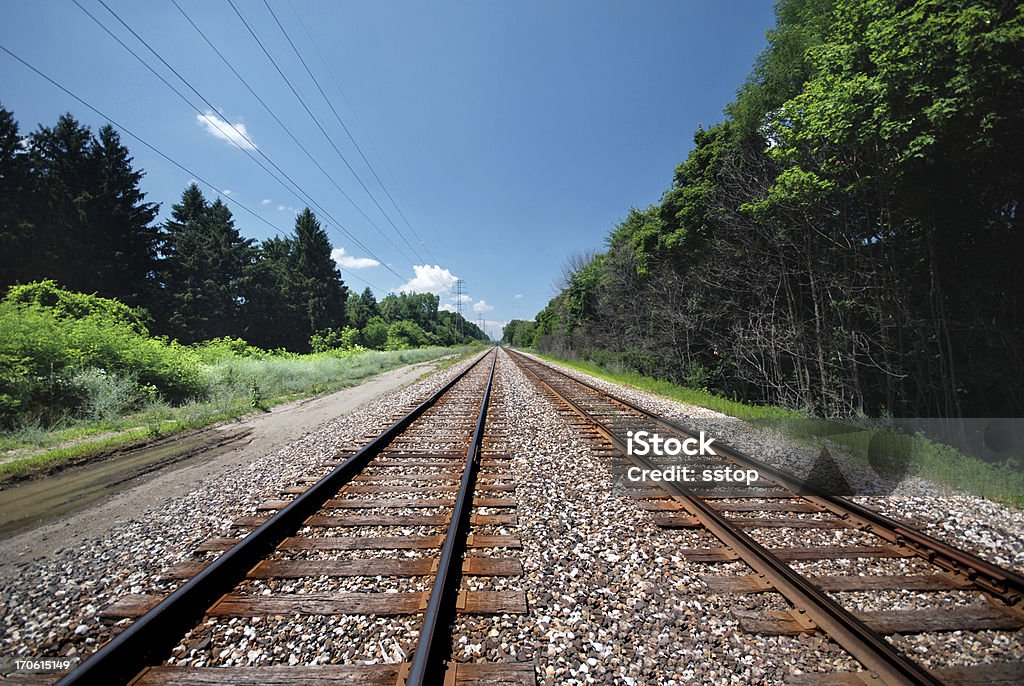 Rail Road pistas - Foto de stock de Aire libre libre de derechos