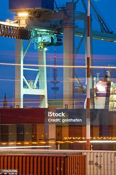 Amburgo Container Terminal - Fotografie stock e altre immagini di Affari - Affari, Ambientazione esterna, Amburgo