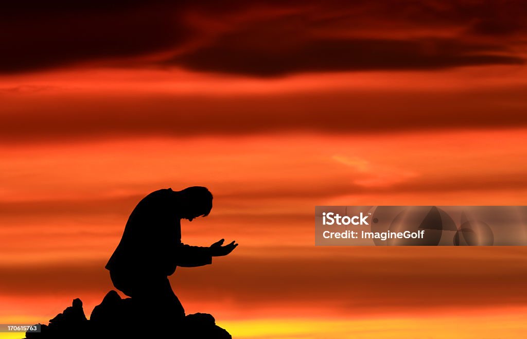 Oração de salvação e o perdão - Royalty-free Deus Foto de stock