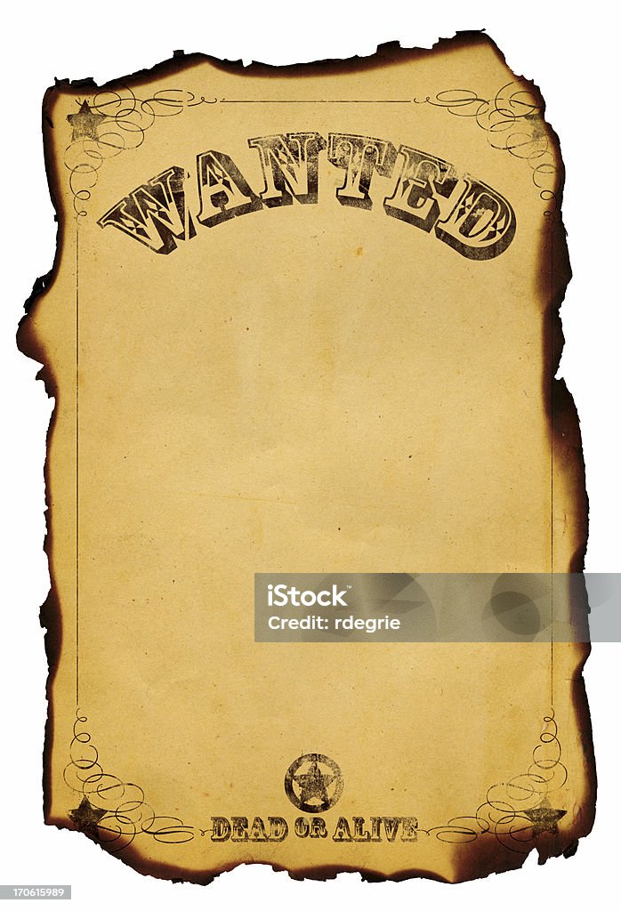 Wanted vive o morte Poster XXL - Foto stock royalty-free di Wanted Poster - Segnale inglese