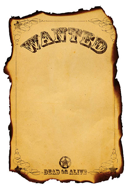 queria vivos ou mortos cartaz xxl - wanted poster paper wild west burnt - fotografias e filmes do acervo