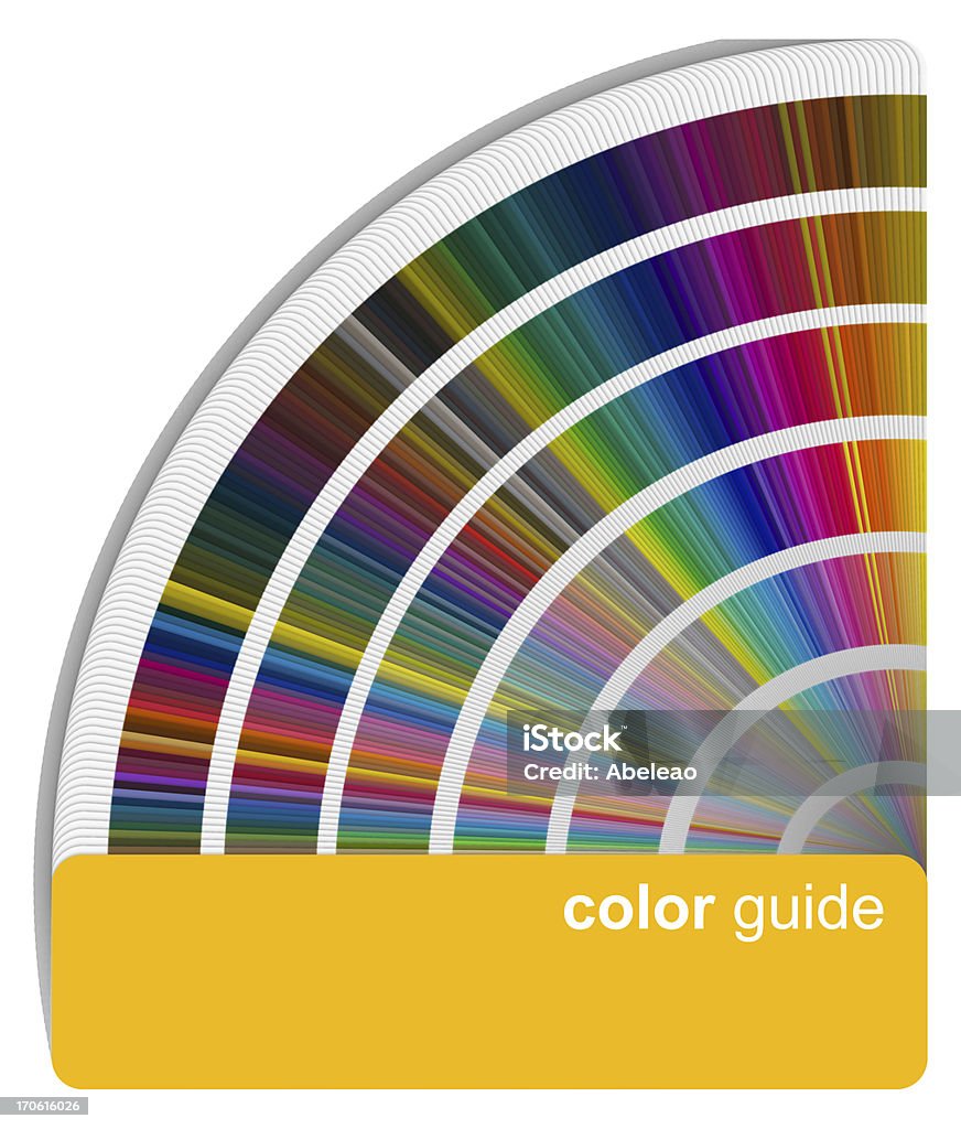 Guida colore e abbinare i colori per la stampa (3D - Foto stock royalty-free di Campione di colore