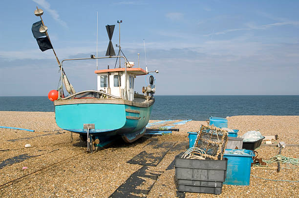 istock Fishing Boat on beach, England 170616114