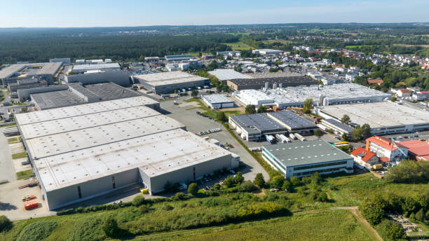 istock Industrial area, industrial district - aerial view 1706161583