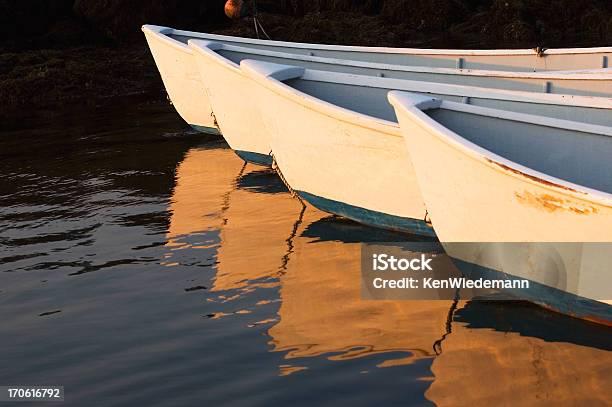 Barco A Remos De Reflexos - Fotografias de stock e mais imagens de Veículo Aquático - Veículo Aquático, Mar, New Hampshire