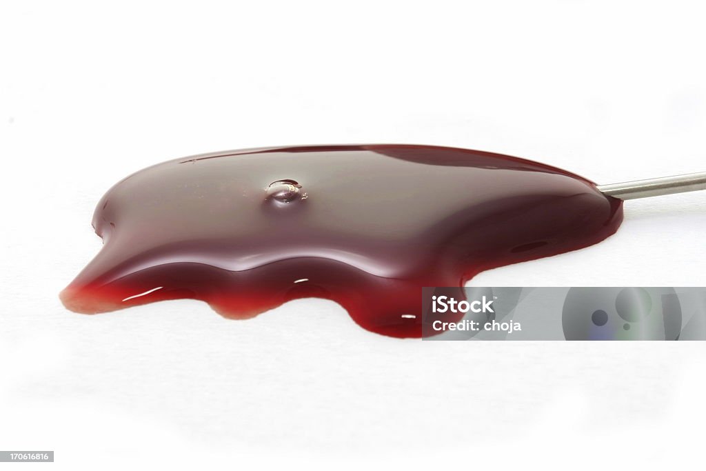 Salpicos de sangue com agulha - Royalty-free Fibrinogénio Foto de stock