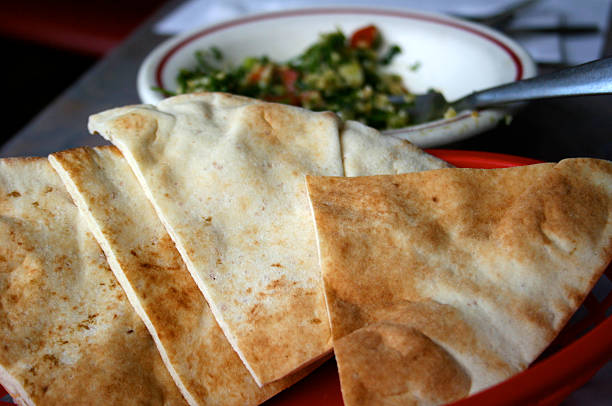 Lebanese Bread stock photo