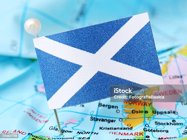 La Scozia - Fotografie stock e altre immagini di Carta geografica - Carta geografica, Scozia, Bandiera della Scozia