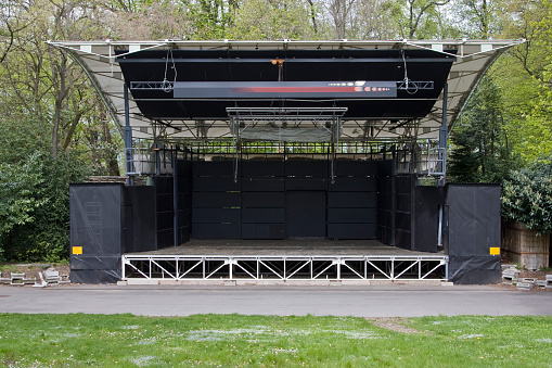 Stage in a public park in Geneva, Switzerland