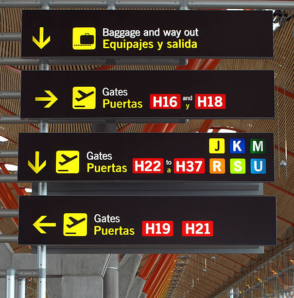 istock Airport sign, Barajas, Madrid 170617215