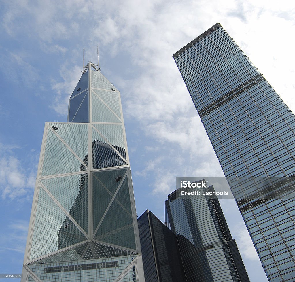 HK Skyscrapers: Bank of China  Stock Market and Exchange Stock Photo
