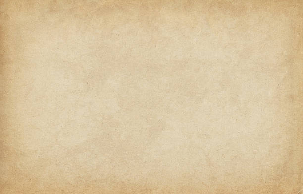 High Resolution Old Sandy Brown Watercolor Paper Vignetted Texture stock photo