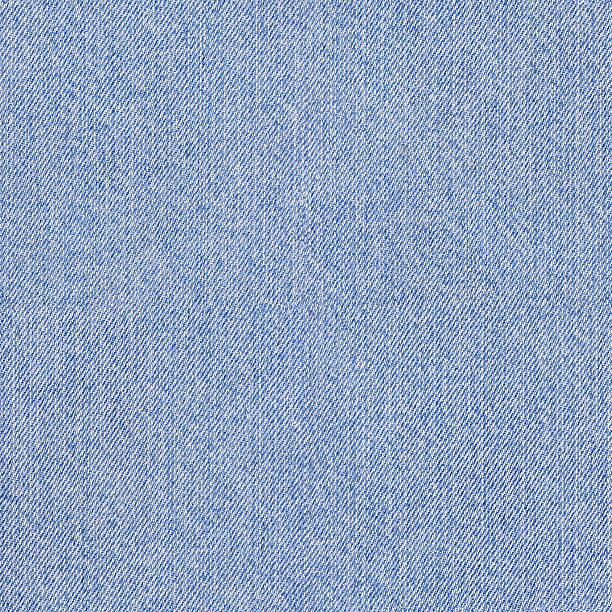 High Resolution Light Powder Blue Denim Fabric Sample stock photo